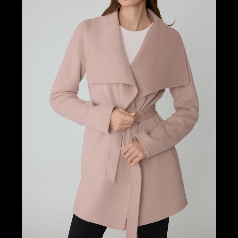 Like new beautiful pink Hot & Delicious wrap coat!!